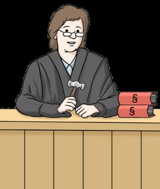 Richterin im Gericht