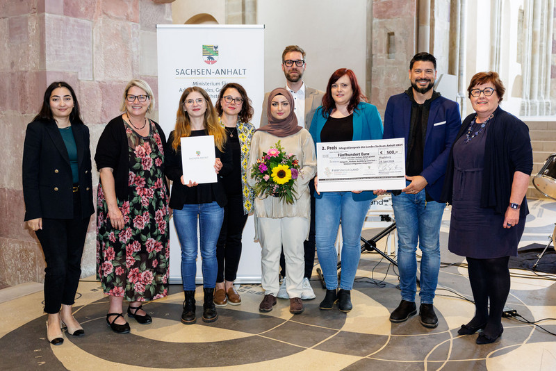 Den mit 500 Euro dotierten, zweiten Preis erhält die Fachstelle Faire Beschäftigung in Trägerschaft von Arbeit und Leben Sachsen-Anhalt gGmbH. 