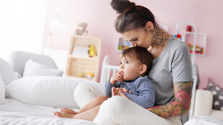 Alleinerziehende mit ihrem Kind