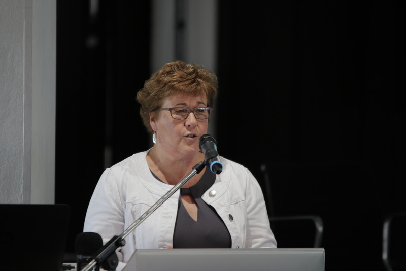 Sozialministerin Petra Grimm-Benne bei einer Fachveranstaltung im Rahmen der Digitalen Agenda Sachsen-Anhalt in Dessau-Roßlau 