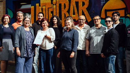 Gruppenbild vom WELCOME-Treff Halle