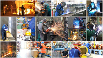 Arbeiter beim Schweißen in einem Unternehmen