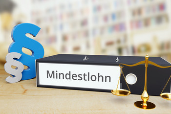 Ordner mit der Aufschrift Mindestlohn